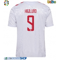 Maglie da calcio Danimarca Rasmus Hojlund #9 Seconda Maglia Europei 2024 Manica Corta